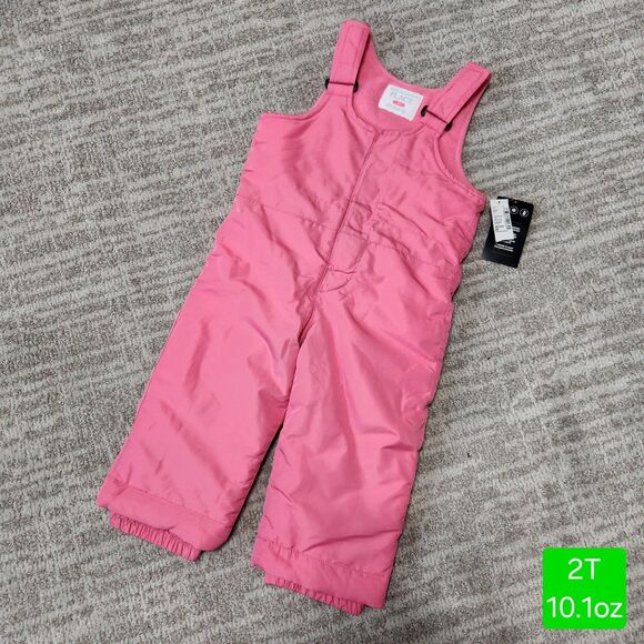The Children's Place toddler girls snow bibs overalls pink size 2T - Picture 1 of 9